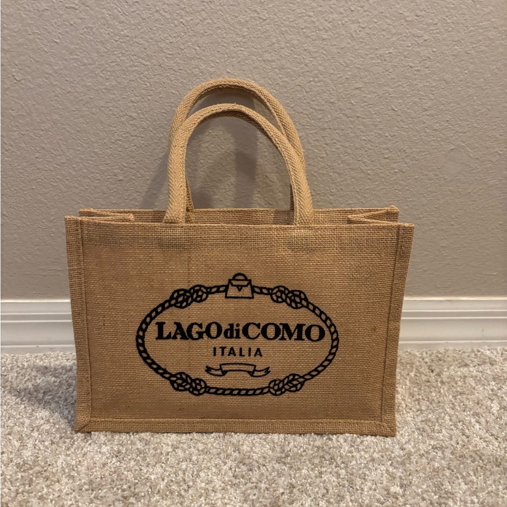 Lago di Como Italy Mini Woven Tote Bag